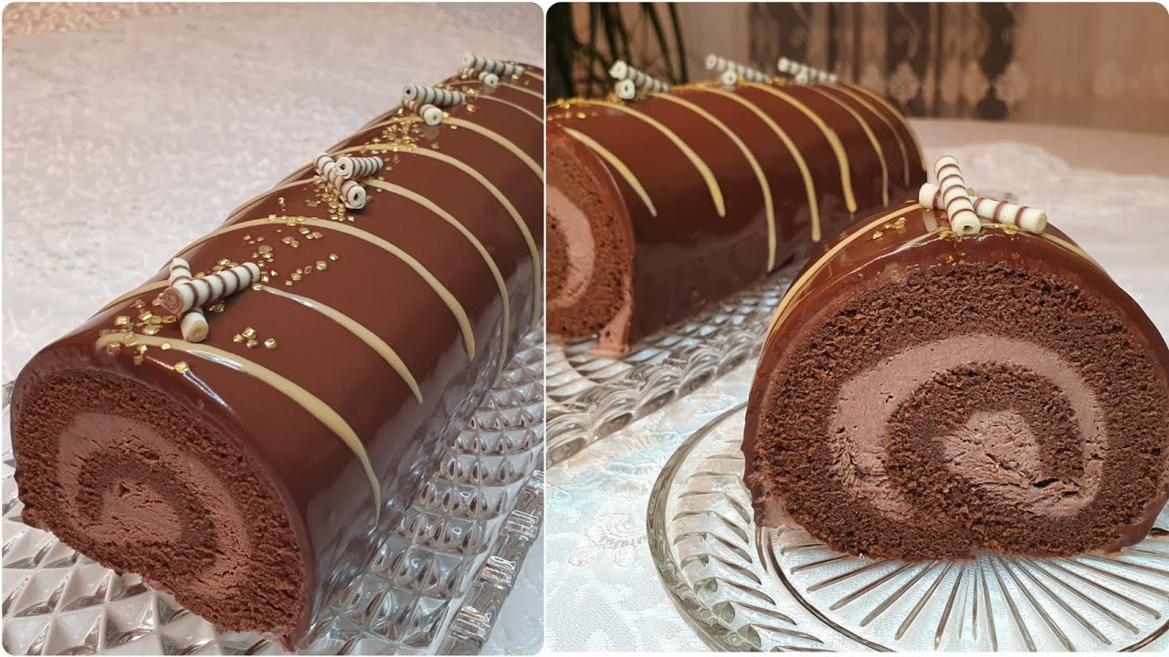 تحضير السويسرول بالشوكولاتة في المنزل حلوى فاخرة وشهية للمناسبات الخاصة وبأي وقت